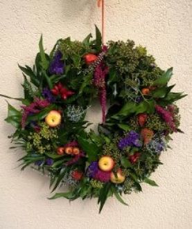 Herbstkranz aus Efeu