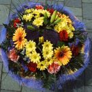 bunter Blumenstrauß mit Chrysanthemen