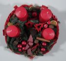 Adventskranz in rubin 30cm