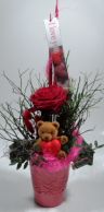 Valentinsgesteck mit Herzteddy