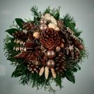 Adventsstrauß/Weihnachtsstrauß in mocca